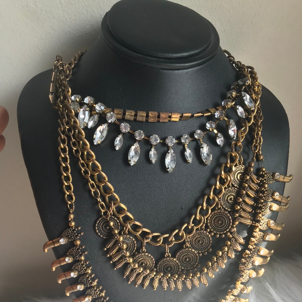 Layered statement necklace